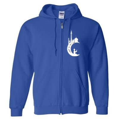 Arabic Muslim Islamic Fasting Holy Month Ramadan Mubarak Gift Full Zip Hoodie