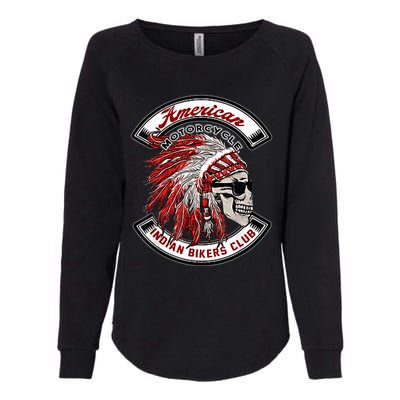 American Motorcycles Indian Biker Club Oldschool Choppers Womens California Wash Sweatshirt