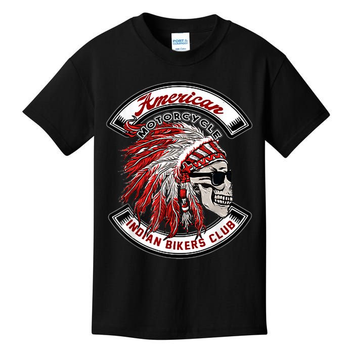 American Motorcycles Indian Biker Club Oldschool Choppers Kids T-Shirt