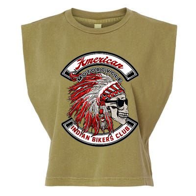 American Motorcycles Indian Biker Club Oldschool Choppers Garment-Dyed Women's Muscle Tee