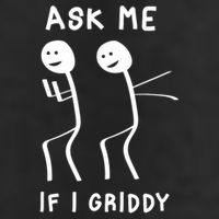 Ask Me If I Gridy Funny Humorous Gridy Dance Golf Towel