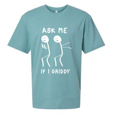 Ask Me If I Gridy Funny Humorous Gridy Dance Sueded Cloud Jersey T-Shirt