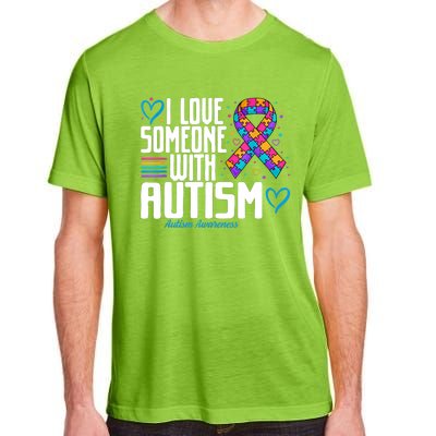 Autism Mom I Love Someone With Autism Gift Adult ChromaSoft Performance T-Shirt