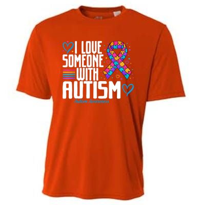 Autism Mom I Love Someone With Autism Gift Cooling Performance Crew T-Shirt