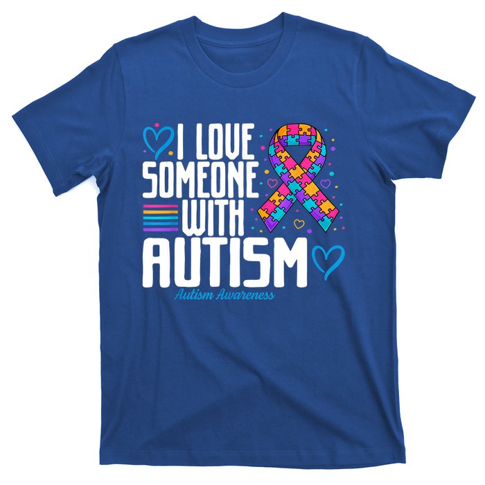 Autism Mom I Love Someone With Autism Gift T-Shirt