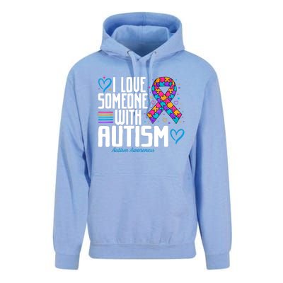 Autism Mom I Love Someone With Autism Gift Unisex Surf Hoodie