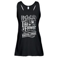 A Mother Is Like A Flower Each One Is Beautiful And Unique Ladies Essential Flowy Tank