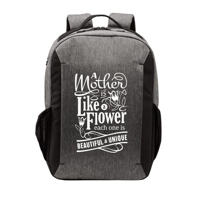 A Mother Is Like A Flower Each One Is Beautiful And Unique Vector Backpack