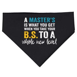 A Masters Is What You Get When You Take Your BS To A Whole New Level USA-Made Doggie Bandana