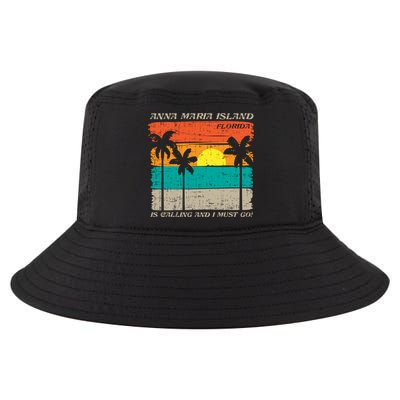 Anna Maria Island Florida Vintage Beach Retro Sunset Gift Cool Comfort Performance Bucket Hat