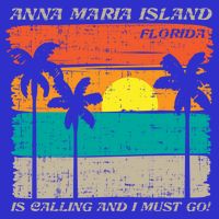 Anna Maria Island Florida Vintage Beach Retro Sunset Gift Sweatshirt