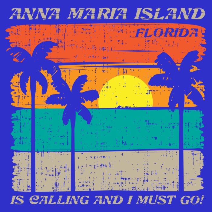 Anna Maria Island Florida Vintage Beach Retro Sunset Gift Sweatshirt