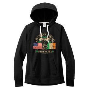 American Motor Irish Heart For Irish Bikers Women's Fleece Hoodie