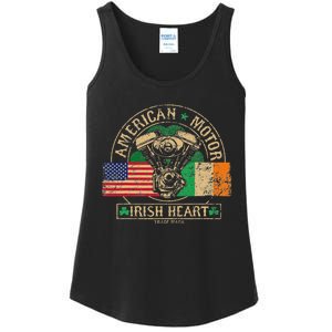 American Motor Irish Heart For Irish Bikers Ladies Essential Tank