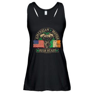 American Motor Irish Heart For Irish Bikers Ladies Essential Flowy Tank