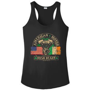 American Motor Irish Heart For Irish Bikers Ladies PosiCharge Competitor Racerback Tank