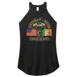 American Motor Irish Heart For Irish Bikers Women's Perfect Tri Rocker Tank