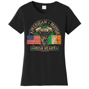 American Motor Irish Heart For Irish Bikers Women's T-Shirt