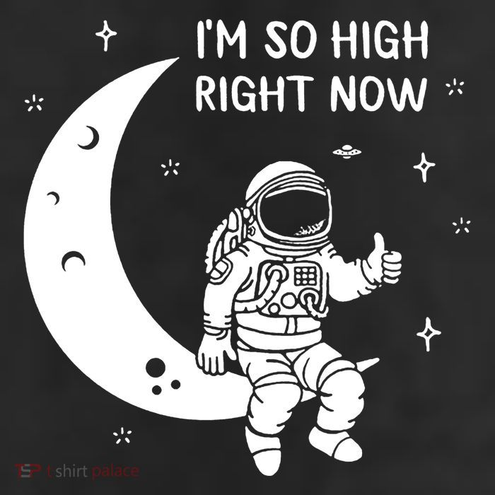 Astronaut Moon Im So High Right Now 11oz C Handle Ceramic Mug