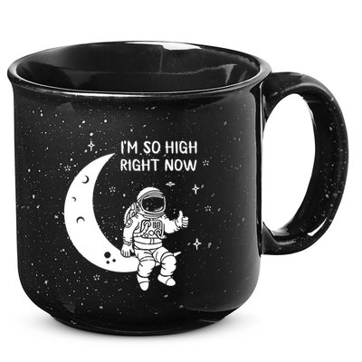 Astronaut Moon Im So High Right Now 15oz Campfire Ceramic Mug