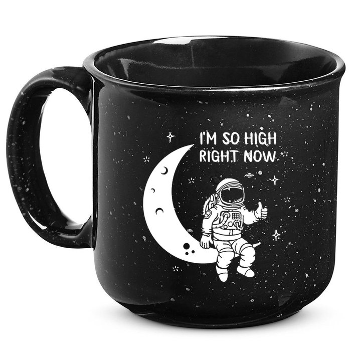 Astronaut Moon Im So High Right Now 15oz Campfire Ceramic Mug