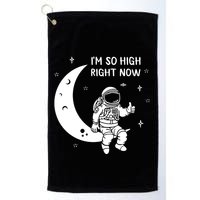 Astronaut Moon Im So High Right Now Golf Towel