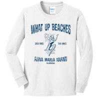 Anna Maria Island Florida Funny Vintage Beaches Kids Long Sleeve Shirt