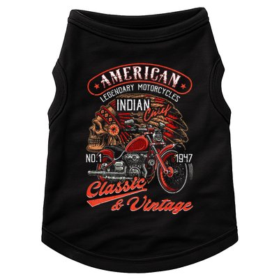American M.O.T.O.R.C.Y.C.L.E I.N.D.I.A.N For Old Biker Doggie Tank