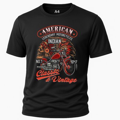 American M.O.T.O.R.C.Y.C.L.E I.N.D.I.A.N For Old Biker Performance Shirt