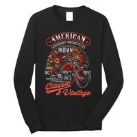 American M.O.T.O.R.C.Y.C.L.E I.N.D.I.A.N For Old Biker Long Sleeve Shirt