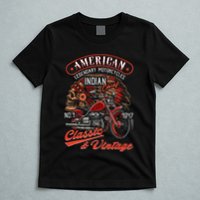 American M.O.T.O.R.C.Y.C.L.E I.N.D.I.A.N For Old Biker T-Shirt