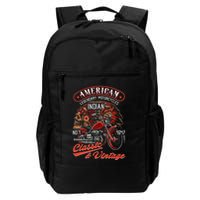 American M.O.T.O.R.C.Y.C.L.E I.N.D.I.A.N For Old Biker Backpack