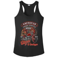 American M.O.T.O.R.C.Y.C.L.E I.N.D.I.A.N For Old Biker Ladies PosiCharge Competitor Racerback Tank