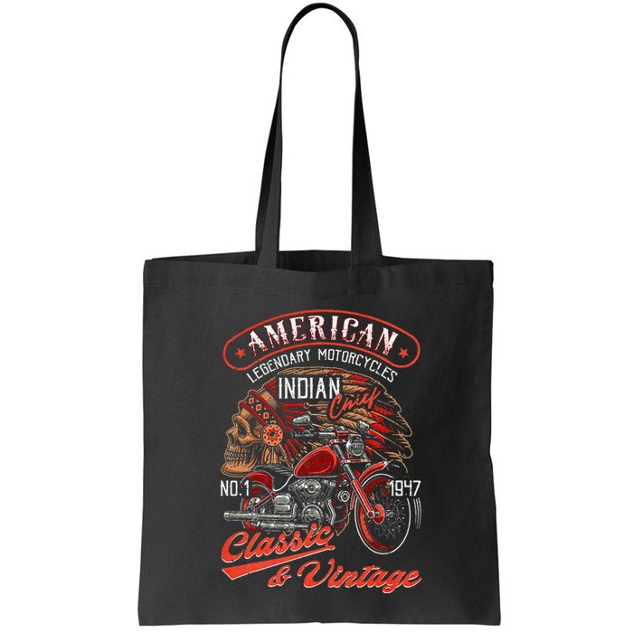 American M.O.T.O.R.C.Y.C.L.E I.N.D.I.A.N For Old Biker Bag