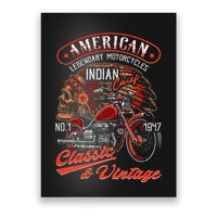 American M.O.T.O.R.C.Y.C.L.E I.N.D.I.A.N For Old Biker Poster