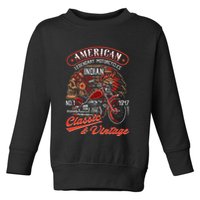 American M.O.T.O.R.C.Y.C.L.E I.N.D.I.A.N For Old Biker Toddler Sweatshirt