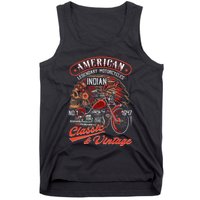 American M.O.T.O.R.C.Y.C.L.E I.N.D.I.A.N For Old Biker Tank Top