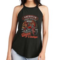 American M.O.T.O.R.C.Y.C.L.E I.N.D.I.A.N For Old Biker Women's Perfect Tri Rocker Tank