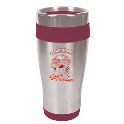 American M.O.T.O.R.C.Y.C.L.E I.N.D.I.A.N For Old Biker 16oz Travel Tumbler