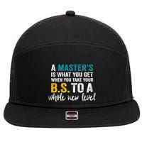 A MasterS Is What You Get When You Take Your Bs To A Whole New Level 7 Panel Mesh Trucker Snapback Hat