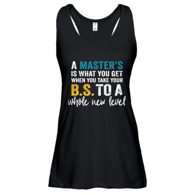 A MasterS Is What You Get When You Take Your Bs To A Whole New Level Ladies Essential Flowy Tank
