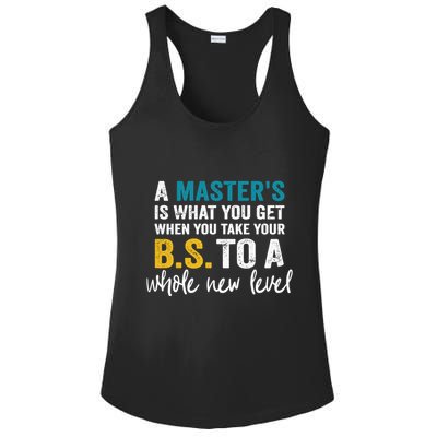A MasterS Is What You Get When You Take Your Bs To A Whole New Level Ladies PosiCharge Competitor Racerback Tank