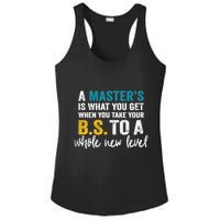 A MasterS Is What You Get When You Take Your Bs To A Whole New Level Ladies PosiCharge Competitor Racerback Tank
