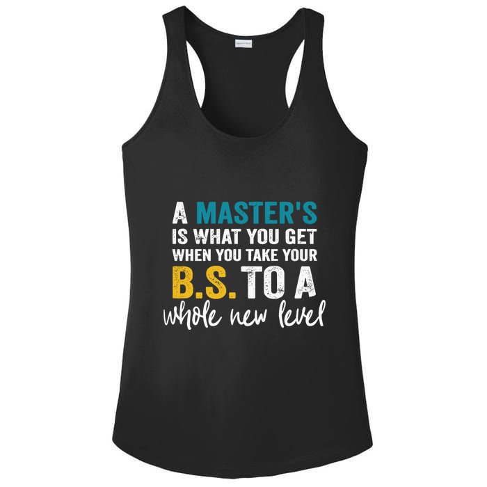 A MasterS Is What You Get When You Take Your Bs To A Whole New Level Ladies PosiCharge Competitor Racerback Tank