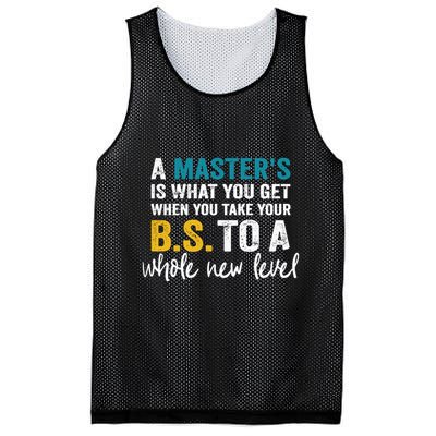 A MasterS Is What You Get When You Take Your Bs To A Whole New Level Mesh Reversible Basketball Jersey Tank