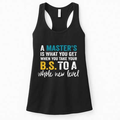 A MasterS Is What You Get When You Take Your Bs To A Whole New Level Womens Tank Top