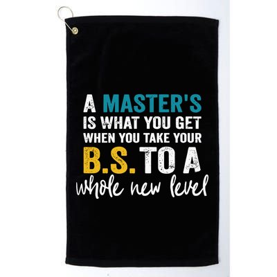 A MasterS Is What You Get When You Take Your Bs To A Whole New Level Golf Towel