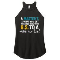 A MasterS Is What You Get When You Take Your Bs To A Whole New Level Women's Perfect Tri Rocker Tank