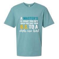 A MasterS Is What You Get When You Take Your Bs To A Whole New Level Sueded Cloud Jersey T-Shirt