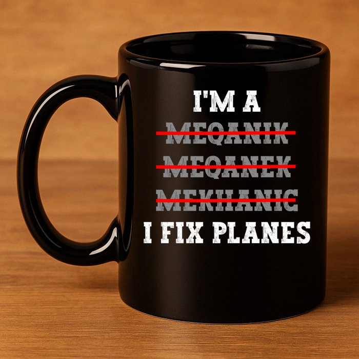 Aircraft Mechanic I Fix Planes Airplane Mechanic Gift 11oz C Handle Ceramic Mug